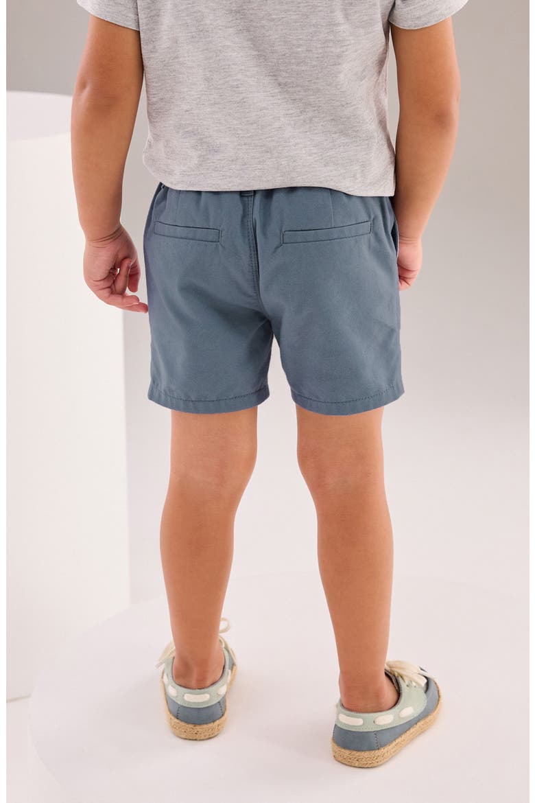 Kids' Flat Front Cotton Chino Shorts, Alternate, color, BLUE