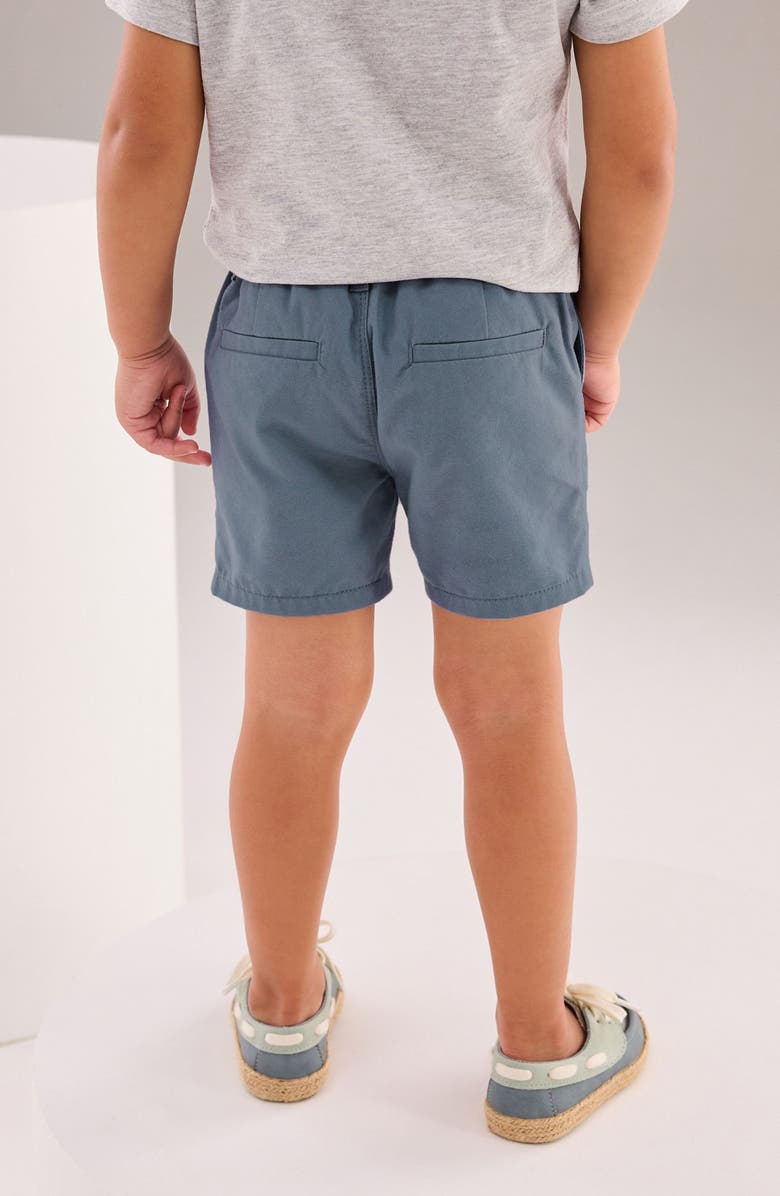 NEXT Kids' Flat Front Cotton Chino Shorts, Alternate, color, Blue