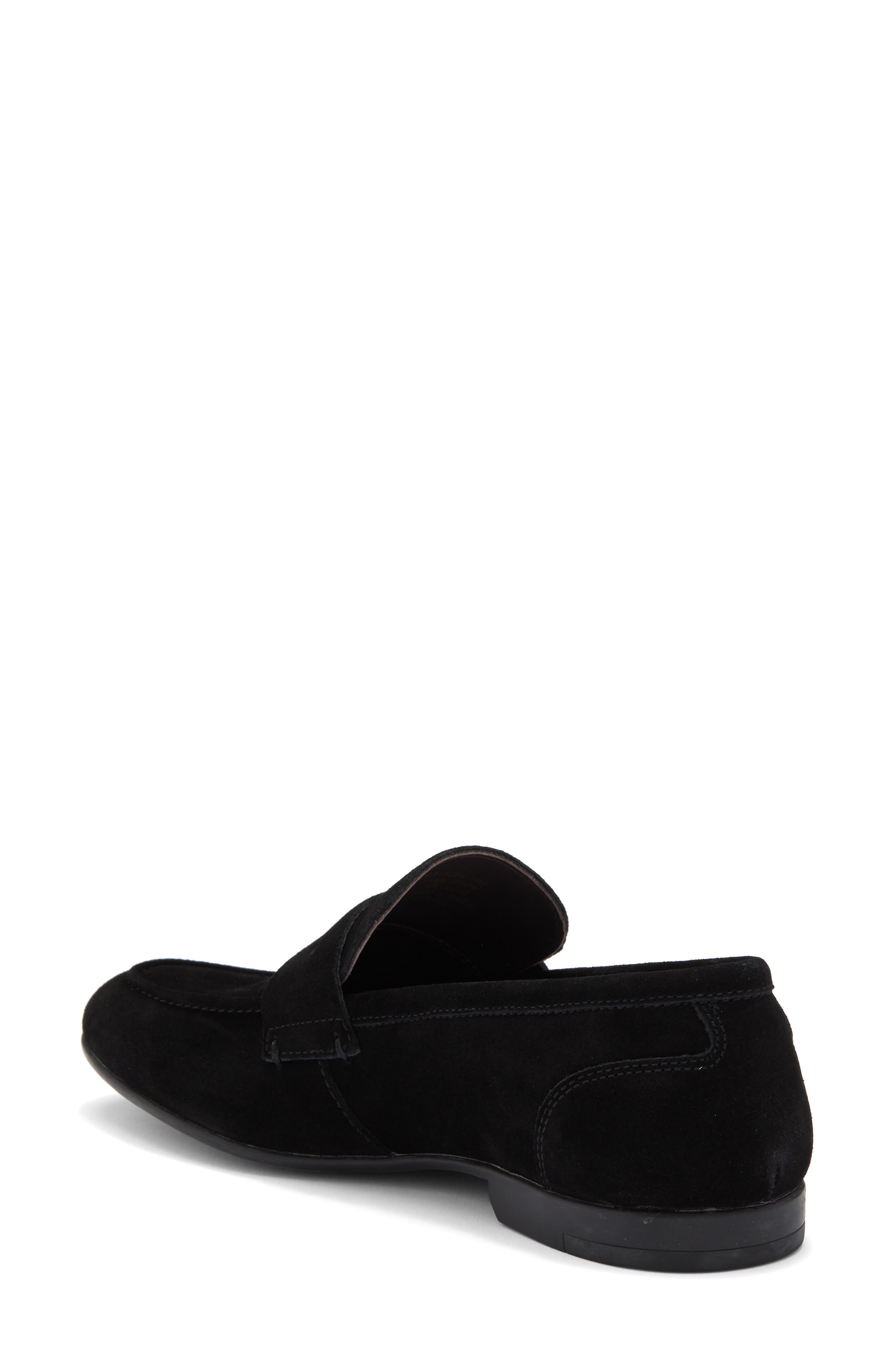 VITTORIO RUSSO Derringer Loafer, Alternate, color, Suede Black