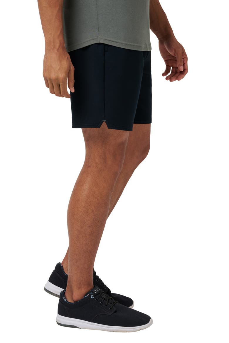 Fibercloud Drawstring Shorts, Alternate, color, BLACK