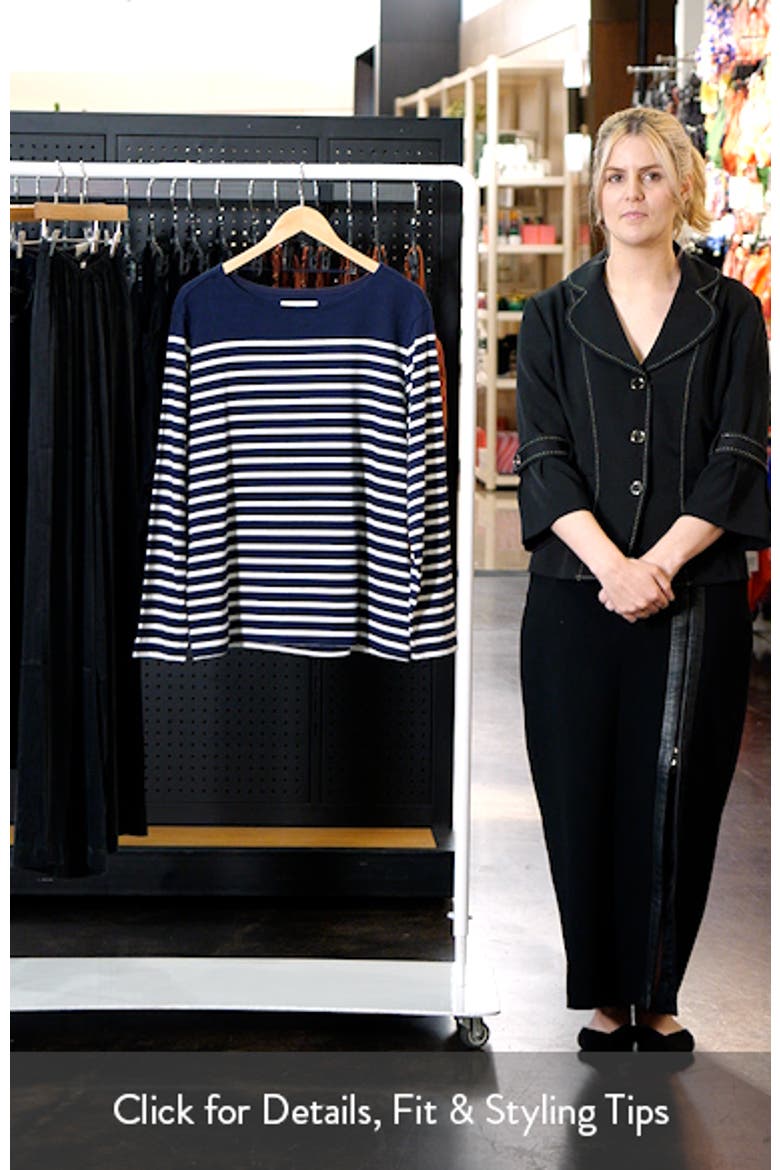 Sailor Stripe Long Sleeve Organic Cotton T-Shirt video