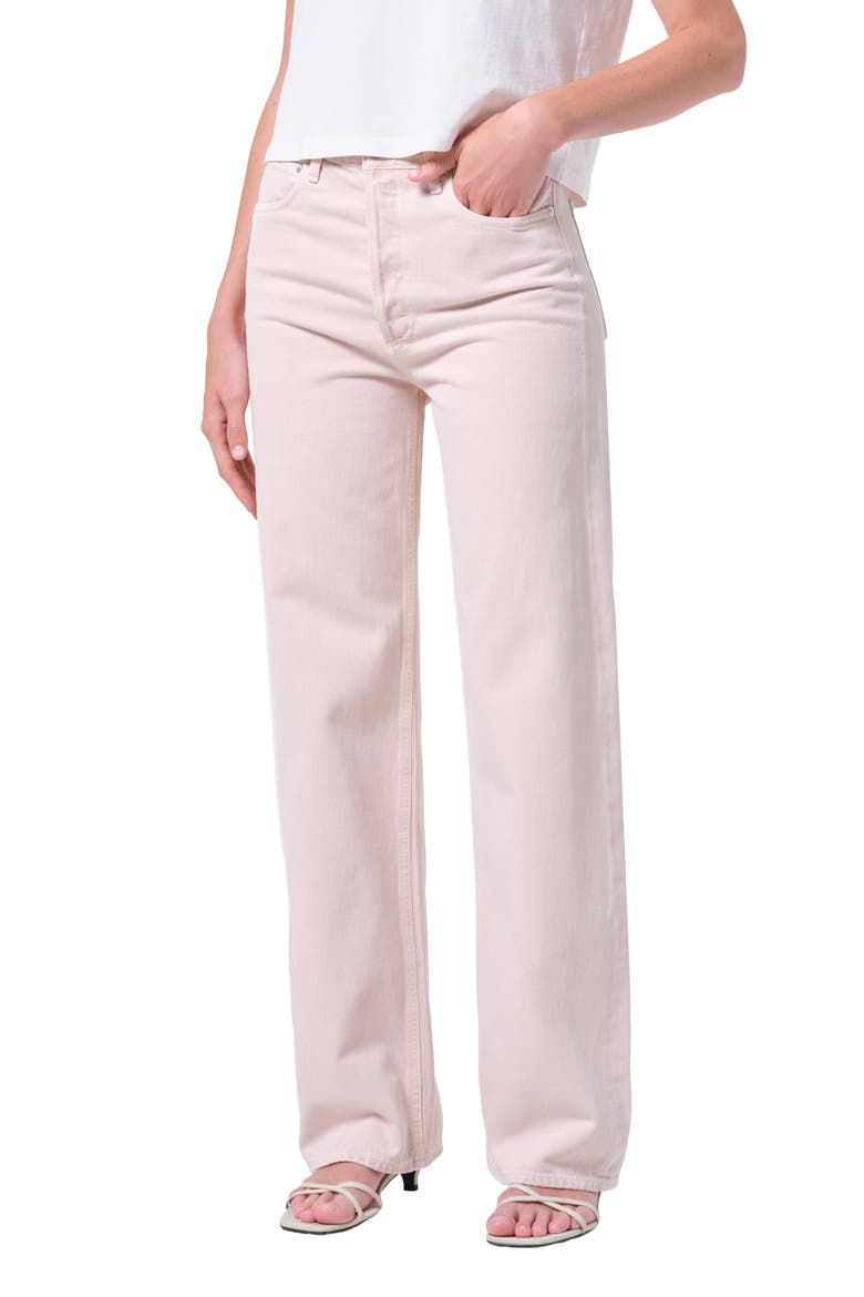 Ren High Waist Wide Leg Jeans, Main, color, FOUNDATION PAS
