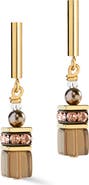 COEUR DE LION Geocube Precious Fusion Pearls Earrings