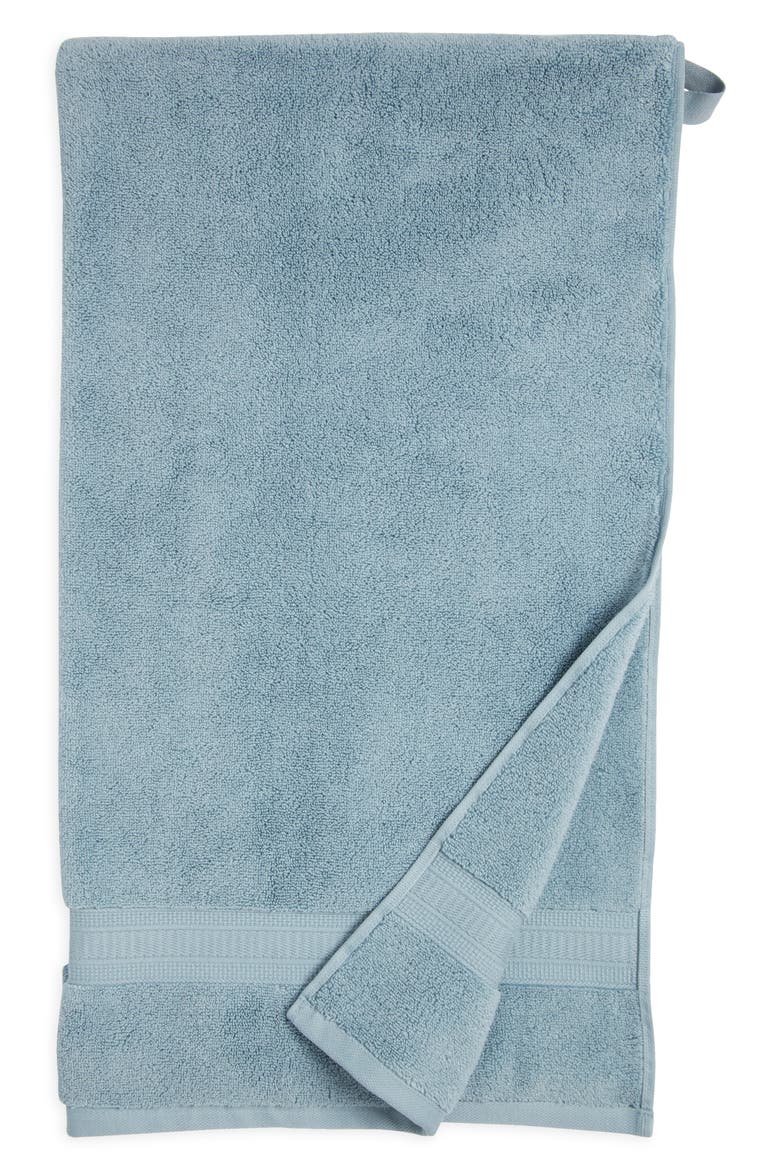 Zero Twist Cotton Bath Towel, Main, color, BLUE CITADEL