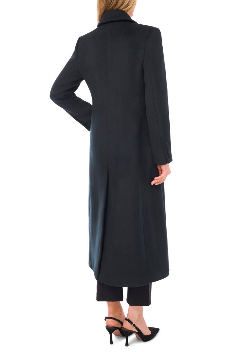 Bow Wool Blend Longline Coat, Alternate, color, FOREST RIVER