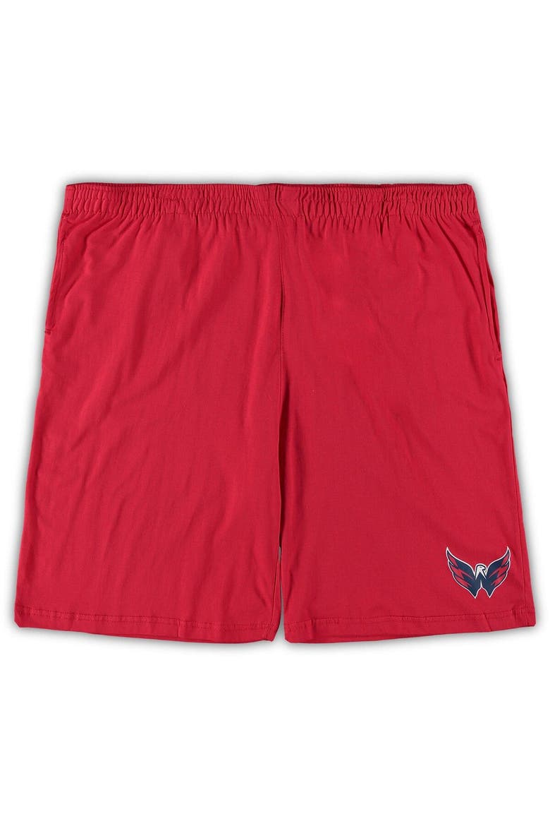 Men's Concepts Sport Red/Heathered Charcoal Washington Capitals Big & Tall T-Shirt & Shorts Sleep Set, Alternate, color, Red