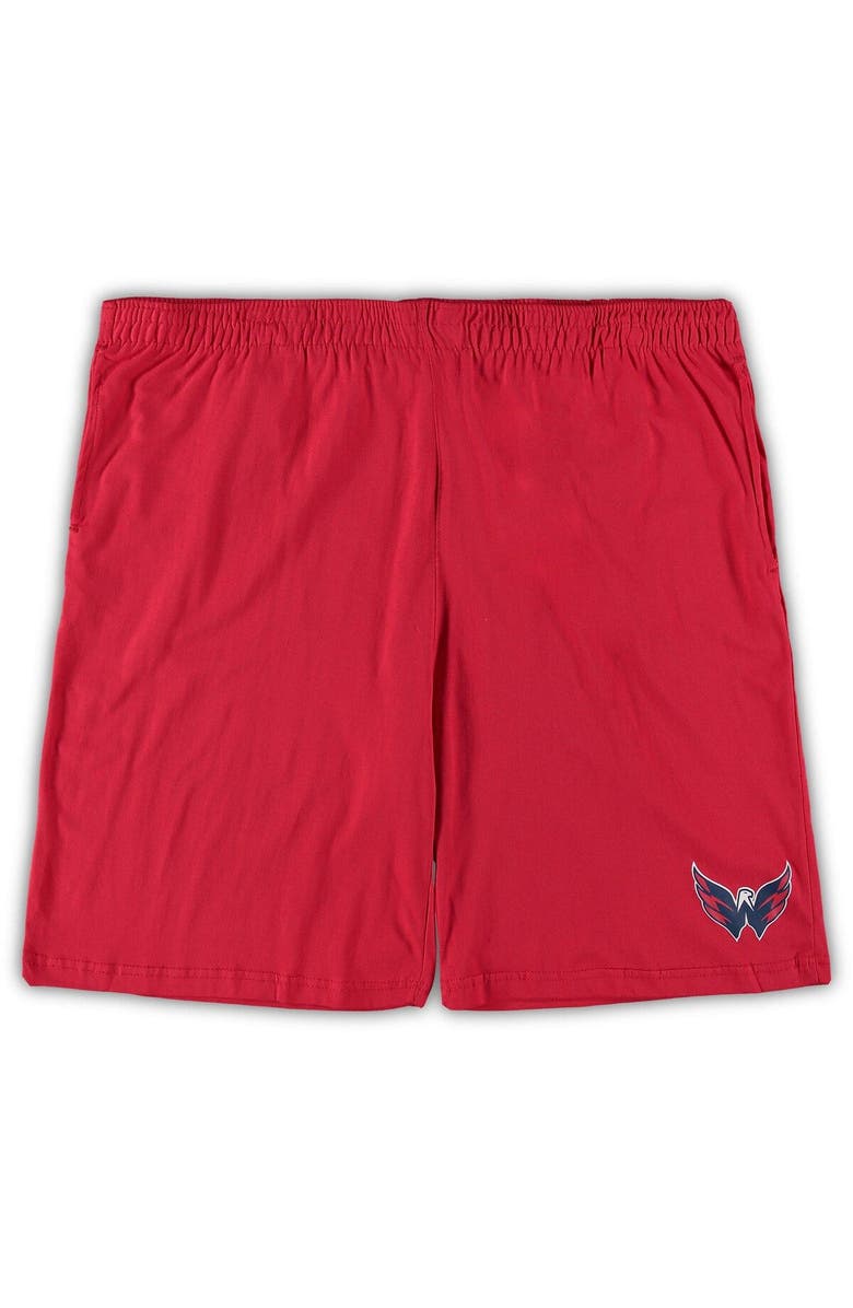 CONCEPTS SPORT Men's Concepts Sport Red/Heathered Charcoal Washington Capitals Big & Tall T-Shirt & Shorts Sleep Set, Alternate, color, Red