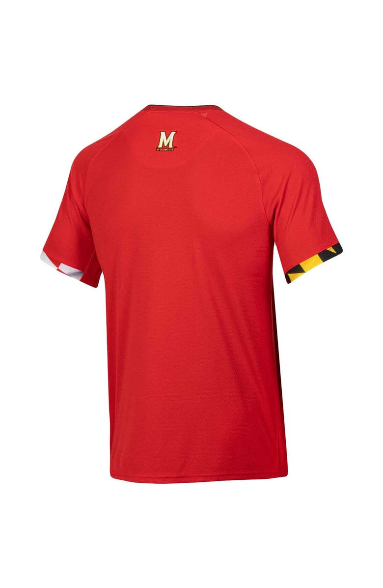 Under Armour Men's Under Armour Red Maryland Terrapins Softball V-Neck Jersey, Alternate, color, Red