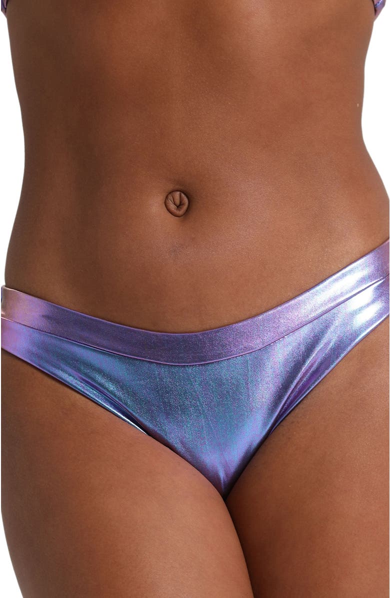 LECHERY<sup>®</sup> Lustrous High-cut Bikini Bottom, Alternate, color, 