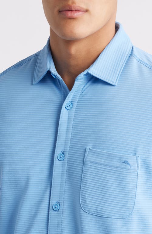 Tommy Bahama Costa Wave Camp Short Sleeve Button-up Shirt In Blue