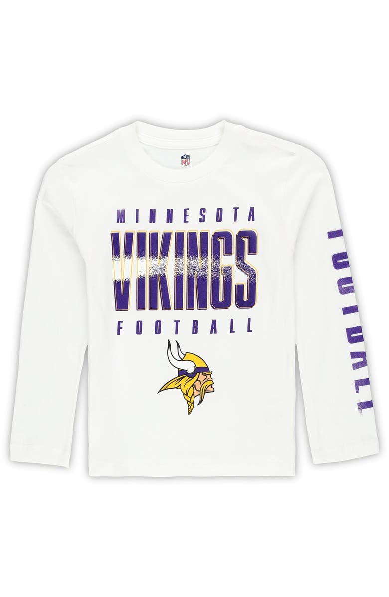 Outerstuff Preschool Outerstuff Minnesota Vikings The Mix Combo T-Shirt Set, Alternate, color, Purple