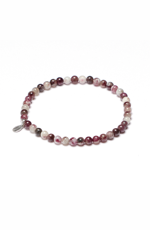 Natural Plum Blossom Tourmaline Energy Bracelet