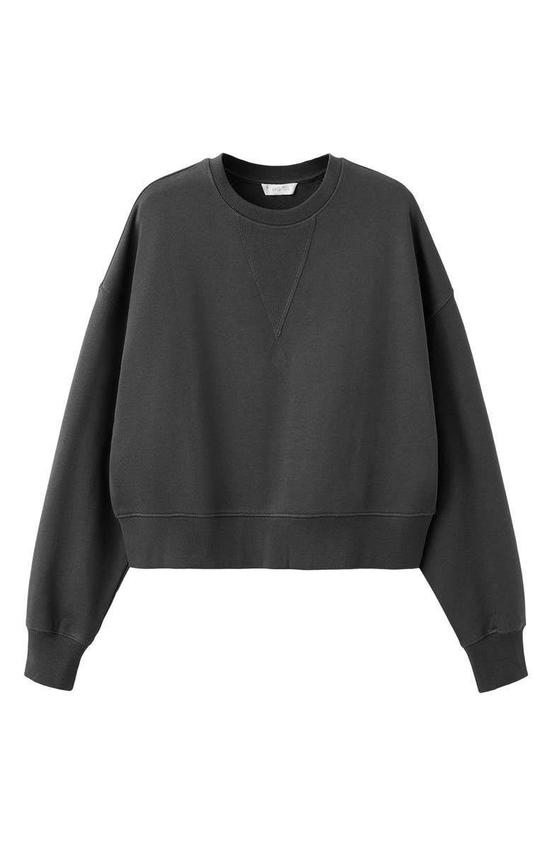 MANGO TEEN Crop Cotton Sweatshirt, Alternate, color, 