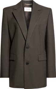 Saint Laurent Single Breasted Wool Jacket