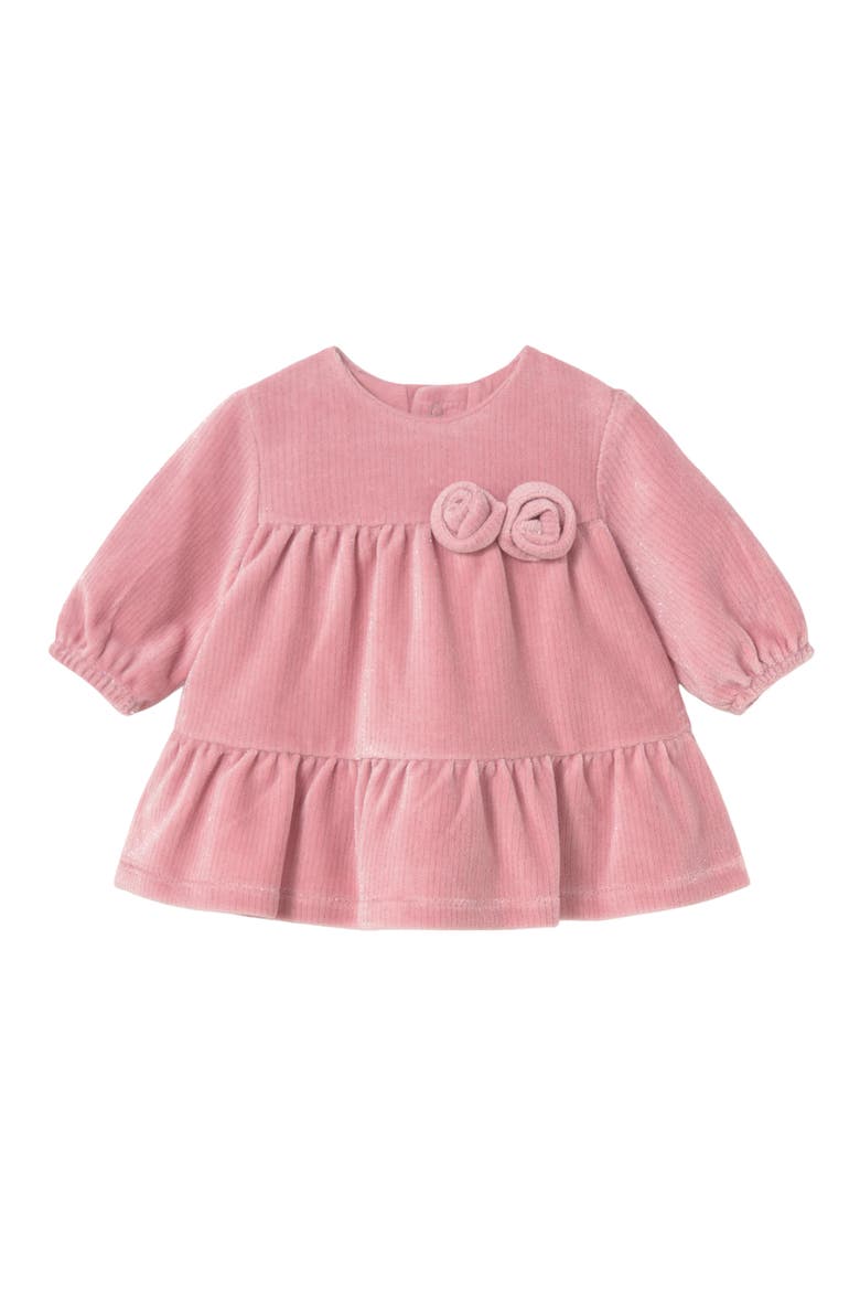 Velvet  with Rosette Accents, Main, color, Pink