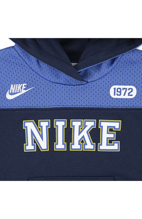 Nike Kids' Colorblock Graphic Hoodie & Joggers Set In Blue