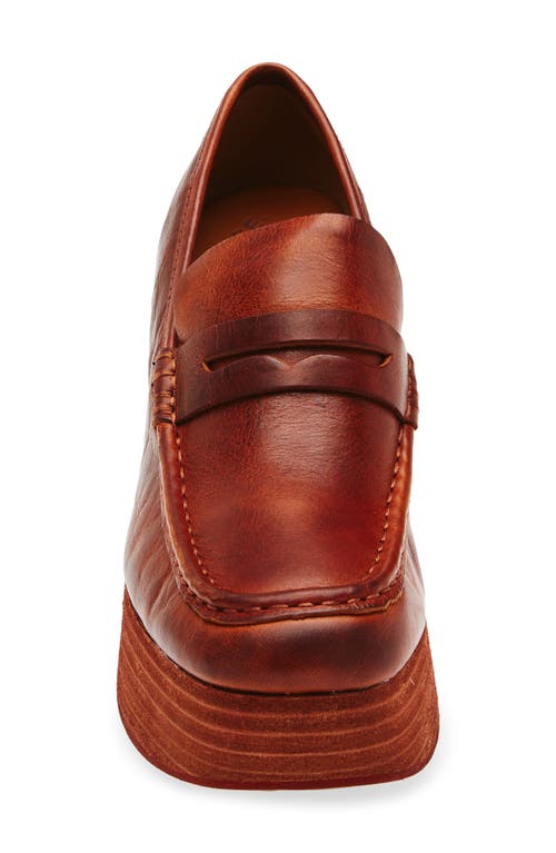 Kork-ease ® Barbara Platform Penny Loafer Pump In Brown