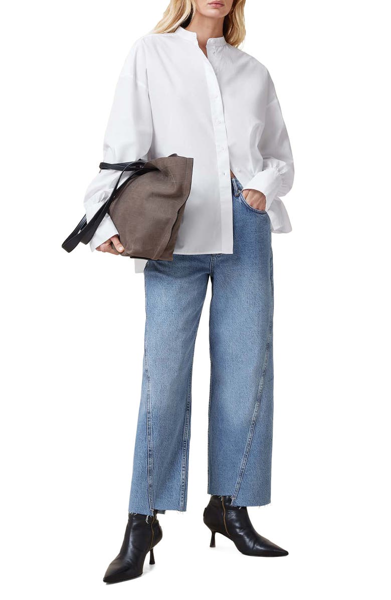 AllSaints Ana Button-Up Shirt, Alternate, color, 