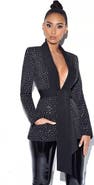 Miss Circle Visionary Crystal Embellished Blazer Jacket