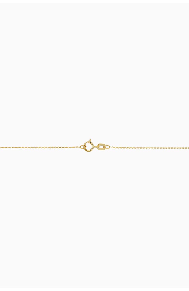 Oradina 14K Yellow Gold Peace and Love Necklace, Alternate, color, Yellow Gold