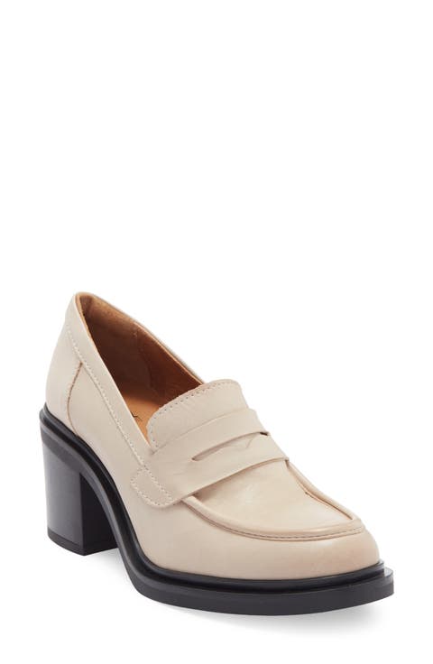 Day Block Heel Penny Loafer (Women)