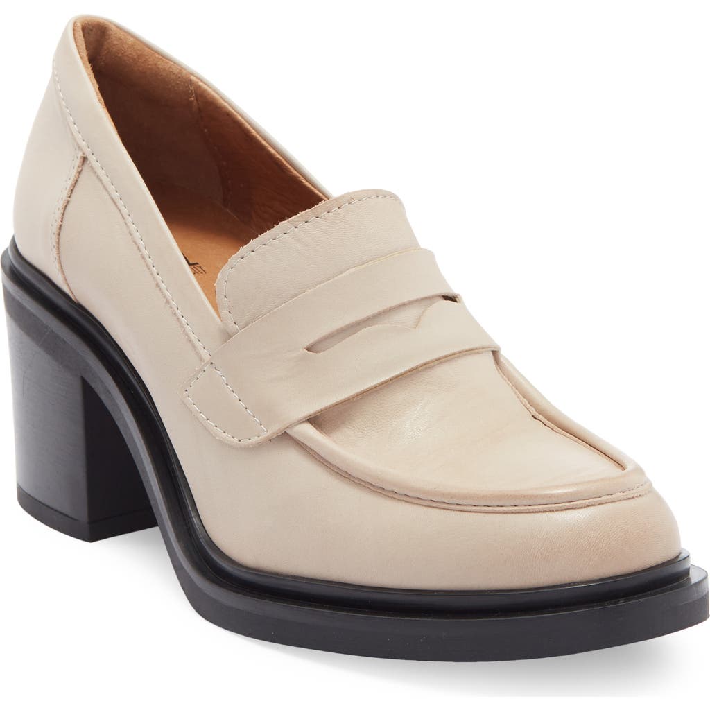 Miz Mooz Day Block Heel Penny Loafer