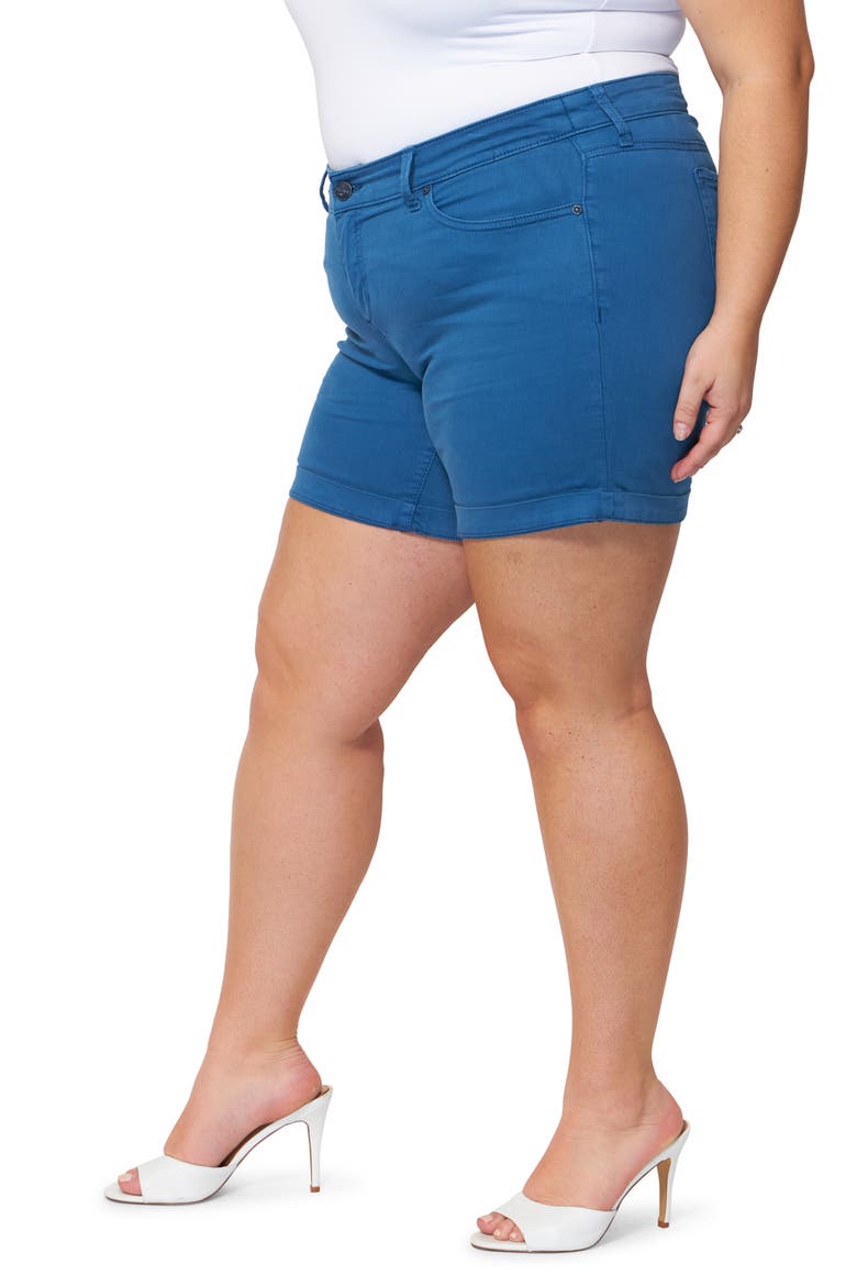 Cuff Shorts, Alternate, color, AZURE