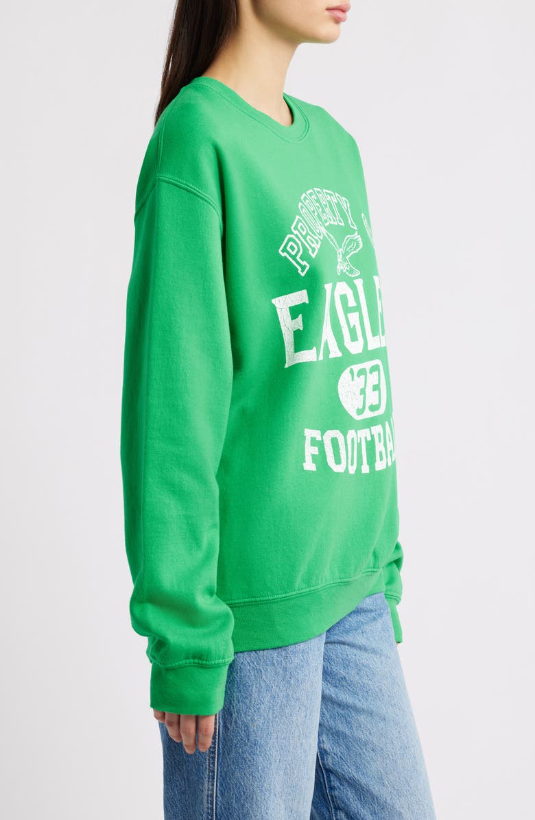 Junk Food NFL Eagles Property Graphic Sweatshirt, Alternate, color, Irish Green