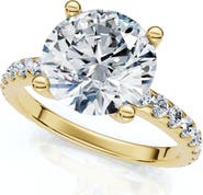 Bliss Diamond Certified 3.40Ct Round Cut Diamond Engagement Ring 14k Gold Lab Grown