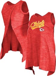 New Era Women's New Era Red Kansas City Chiefs Space Dye Active Tank Top