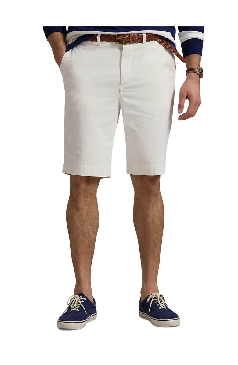 Polo Ralph Lauren Big & Tall Stretch Twill Shorts, Alternate, color, Deckwash White
