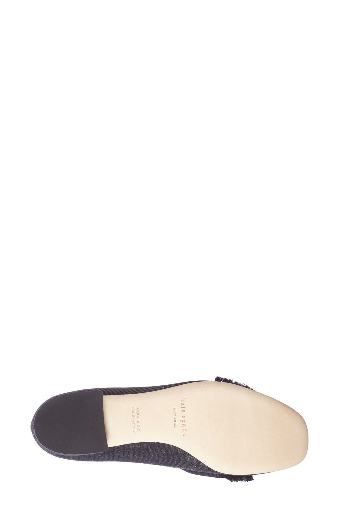 'gino' loafer, Alternate, color, BLACK LUREX