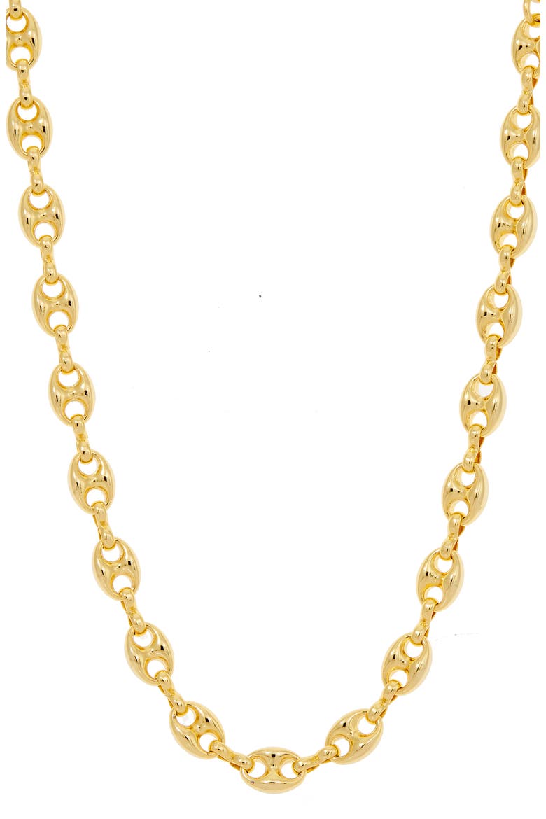 Puffy Mariner Link Necklace, Main, color, YELLOW