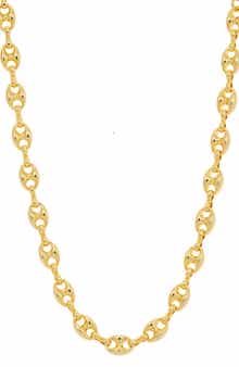 SAVVY CIE JEWELS Puffy Mariner Link Necklace