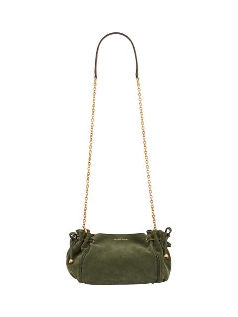 Drawstring Chain Strap Crossbody Bag