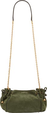 GERARD DAREL Drawstring Chain Strap Crossbody Bag