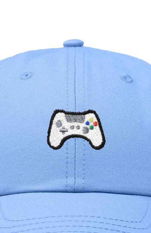 Dalix Game Controller Embroidered Hat In Light Blue