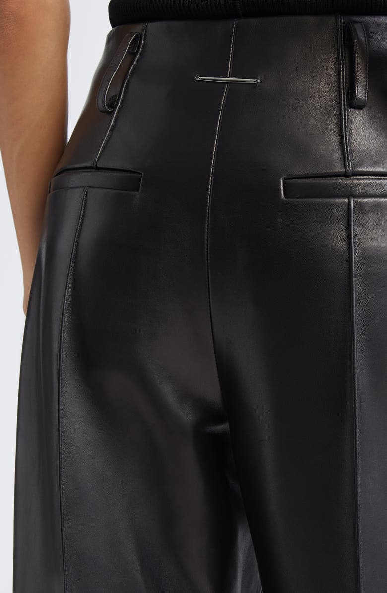 GRACE LING Mercury Wide Leg Leather Trousers, Alternate, color, 