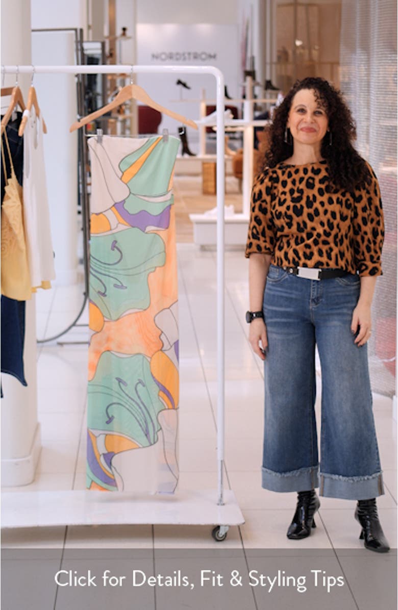 Alfie Floral Print Strapless Dress, sales video thumbnail