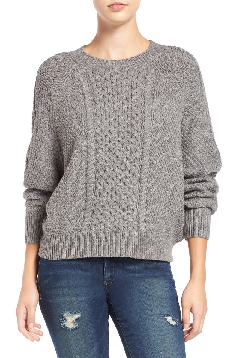 BP. Cable Knit Dolman Sweater, Main, color, 