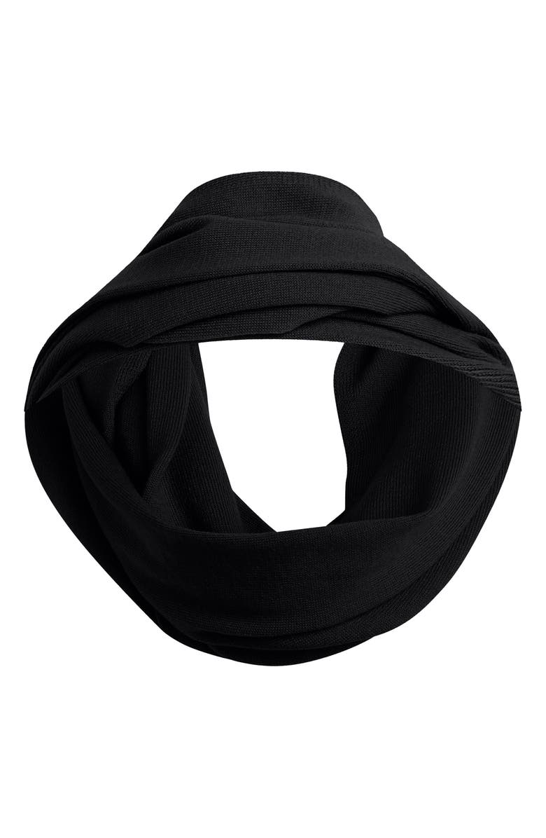 Favorite Daughter The Lightweight Knit Wrap Scarf, Alternate, color, Black