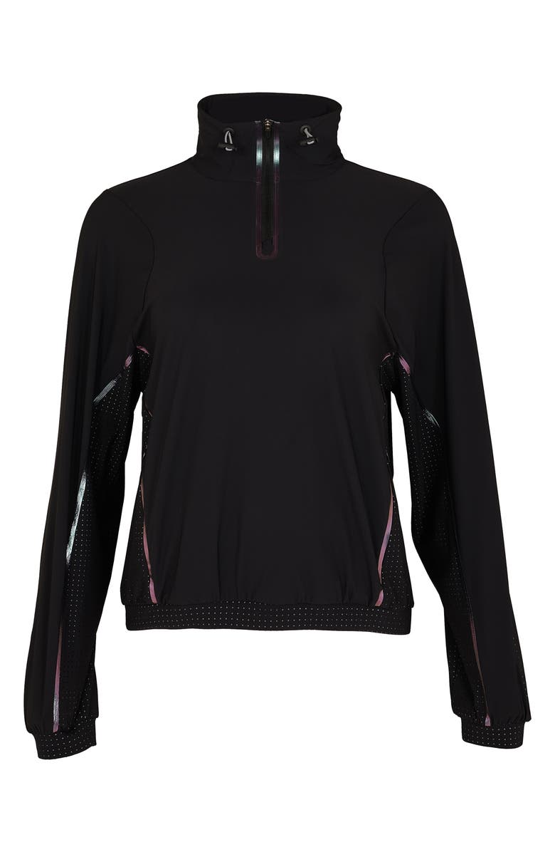 Sweaty Betty Zero Gravity Run Half Zip Pullover, Alternate, color, Black