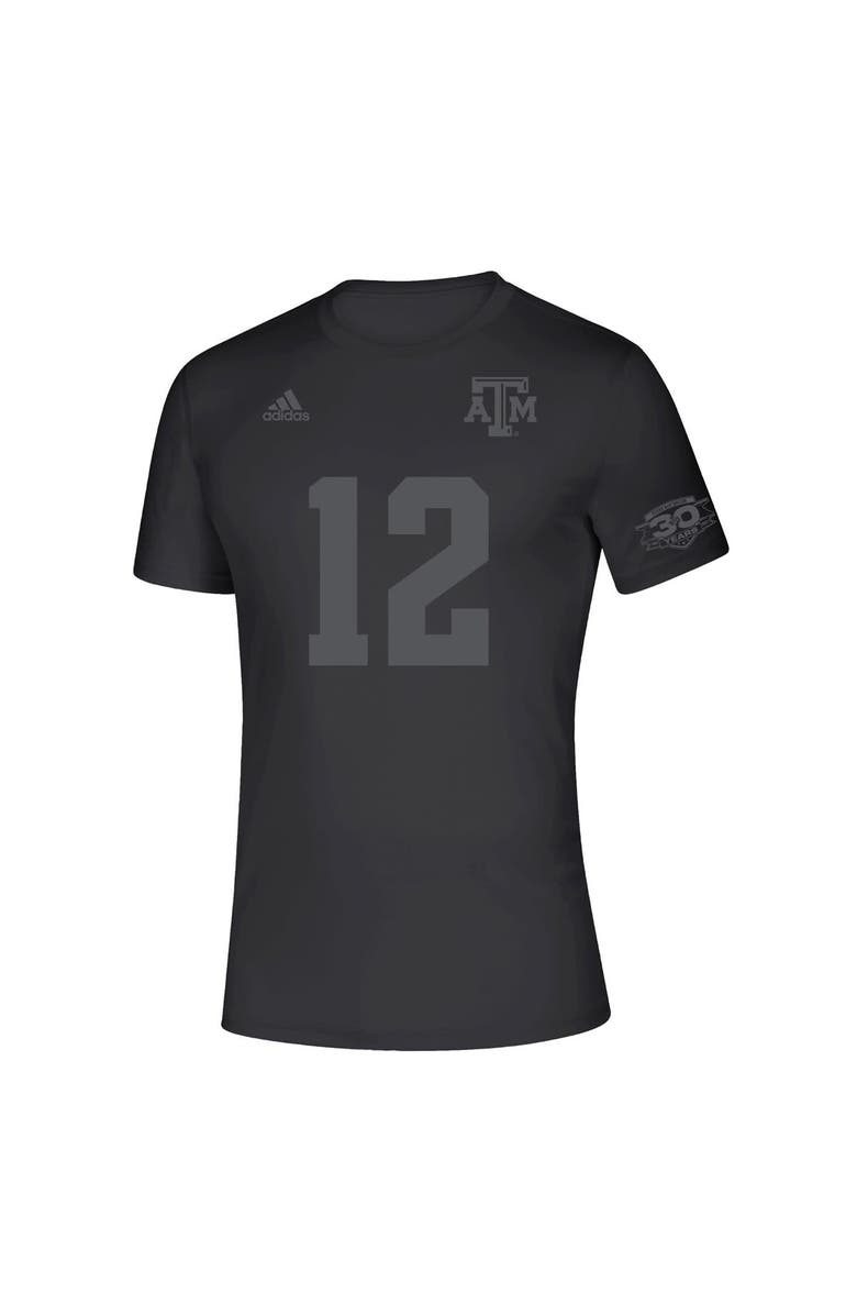 adidas Unisex adidas Black Texas A&M Aggies Soccer 30th Anniversary T-Shirt, Alternate, color, Black