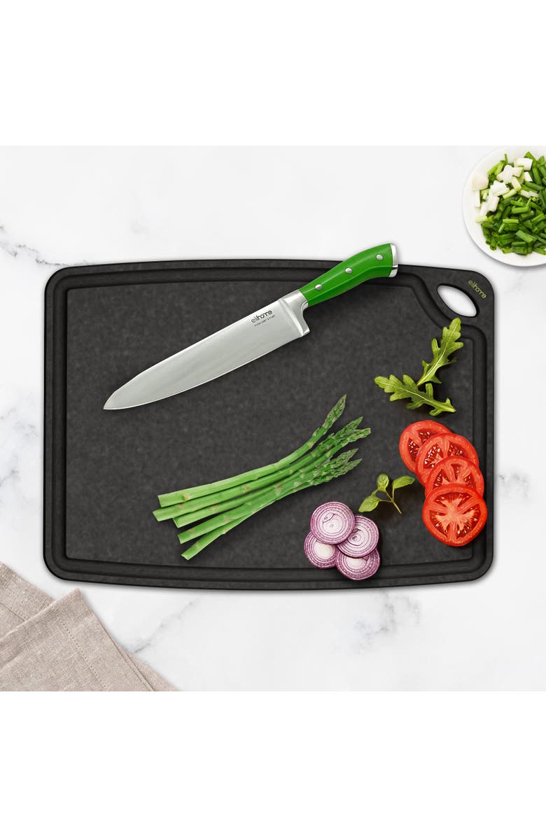 Elihome Classic Series 10 x 13 x 1/4 Cutting Board - Medium- Black Color, Alternate, color, Black