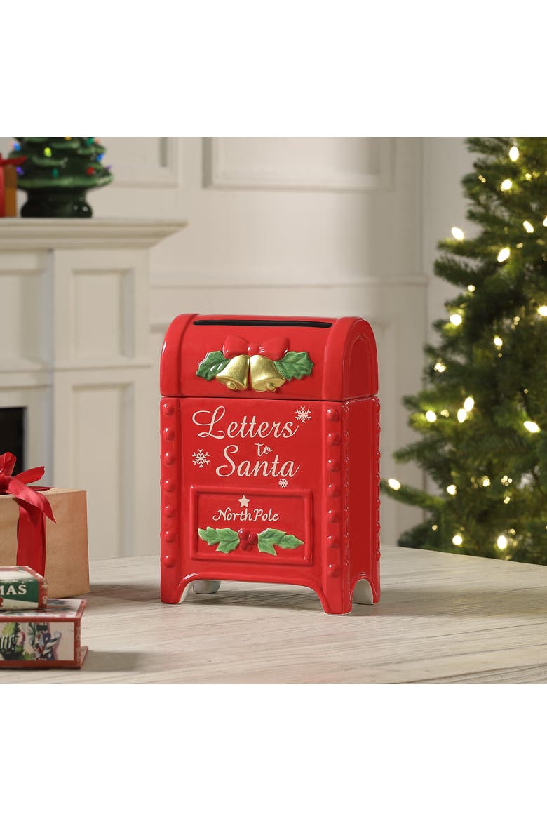 12 in. Mailbox Ceramic Cookie Jar, Alternate, color, Multicolored