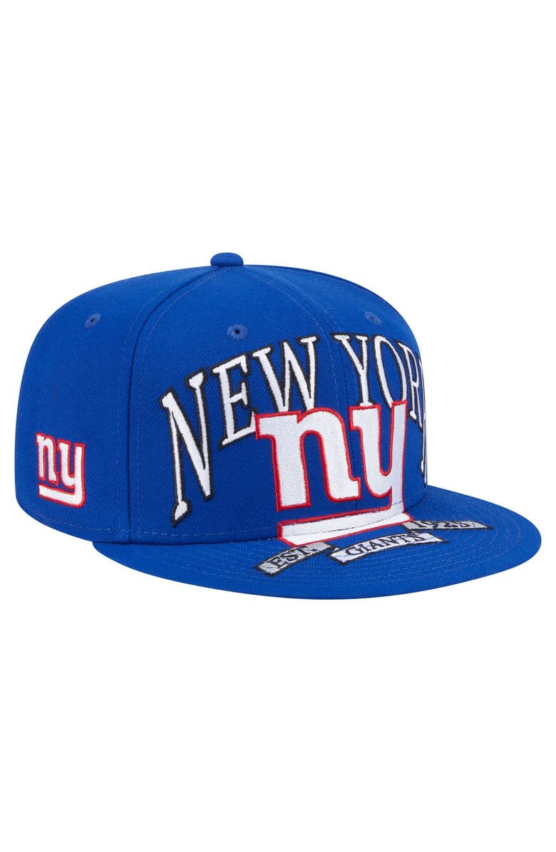 New Era Men's New Era Royal New York Giants Oversized 59FIFTY Fitted Hat, Main, color, Royal