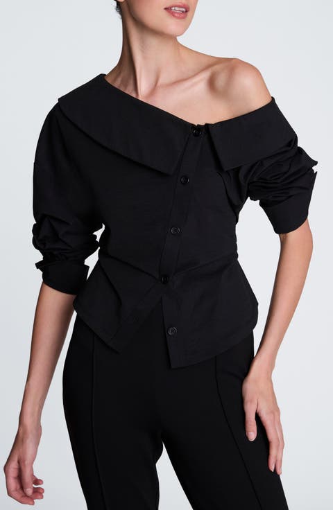 Asymmetric Button Down Shirt