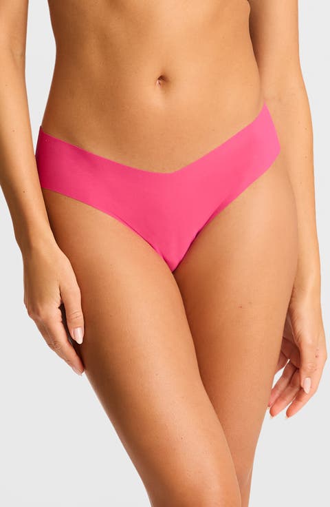 Invisible Rib One Size Assorted 3-Pack Thongs