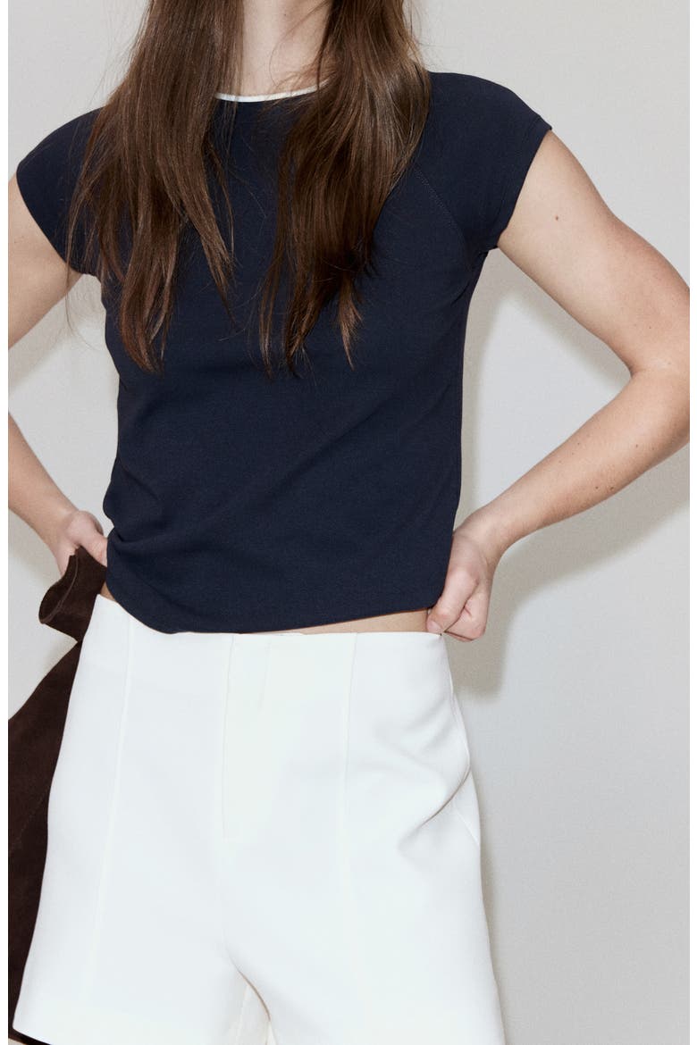 Front Seam Shorts, Alternate, color, ECRU