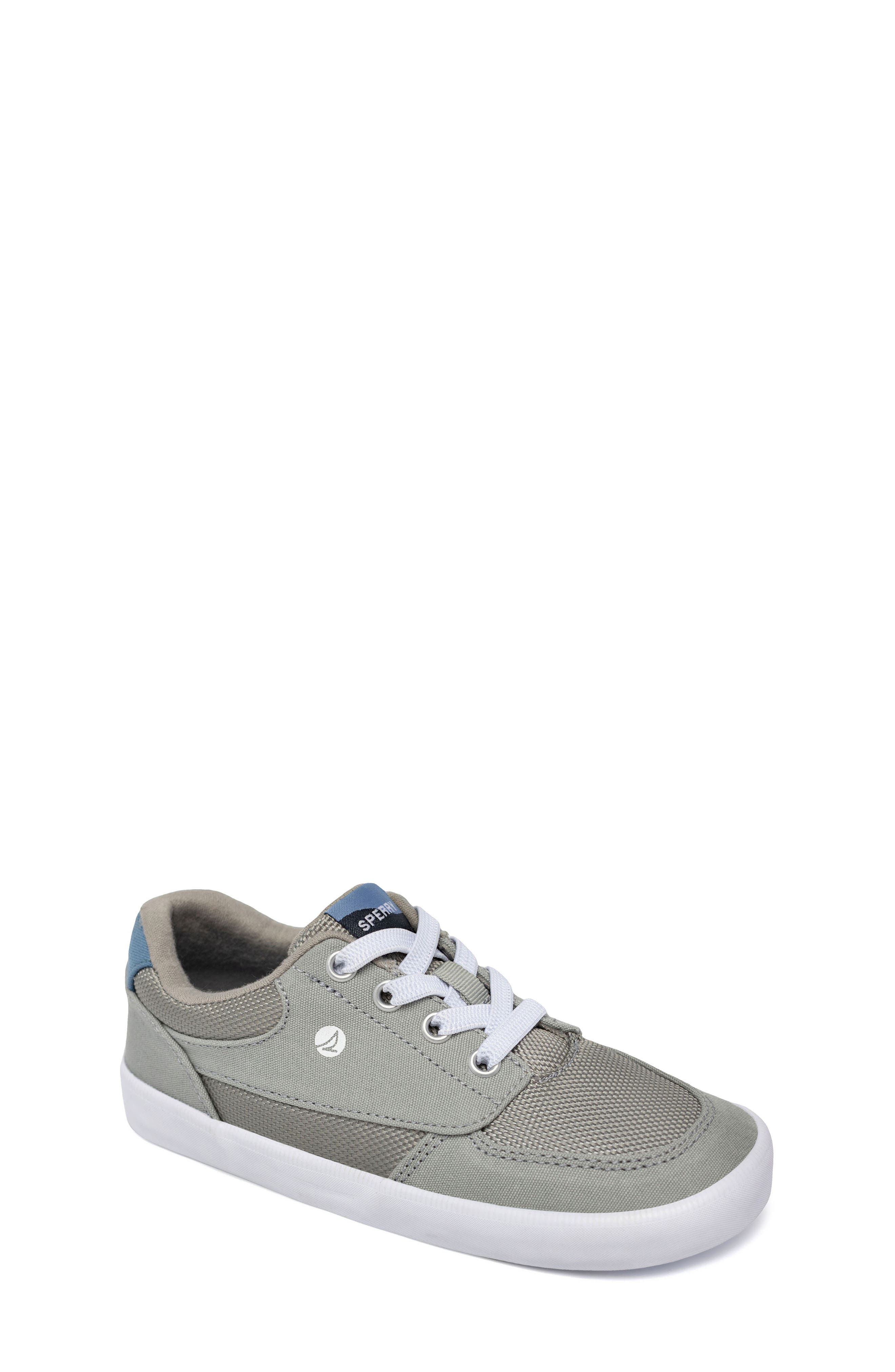 Sperry Kids' Boardwalk Sneaker, Main, color, Grey
